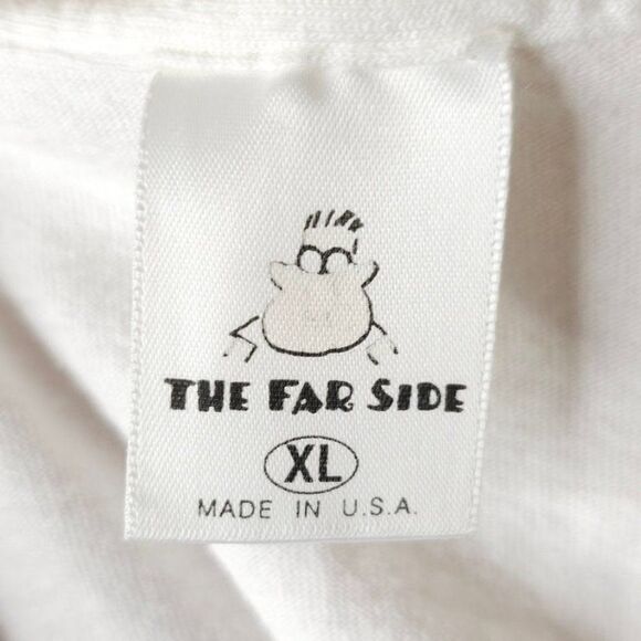 The Far Side Christmas T Shirt Mens Size XL Vintage 80s Santa Claus Cartoon - Picture 6 of 7